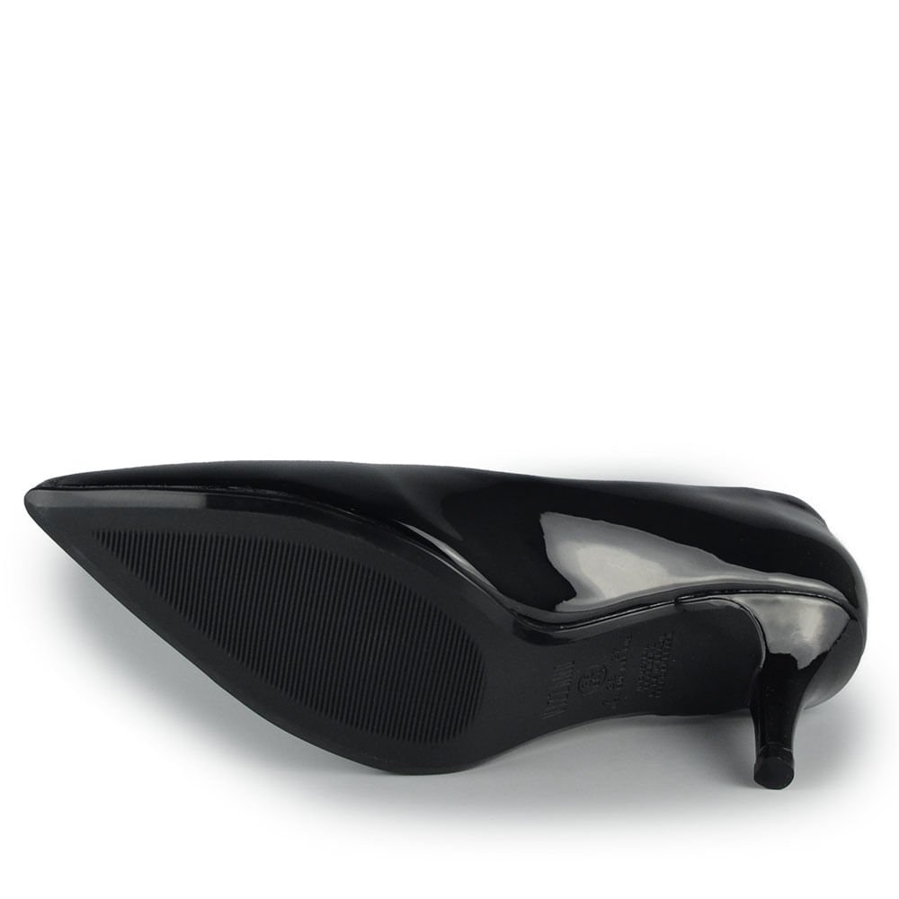 Scarpin Vizzano Feminino 1185.702 Verniz Preto 5