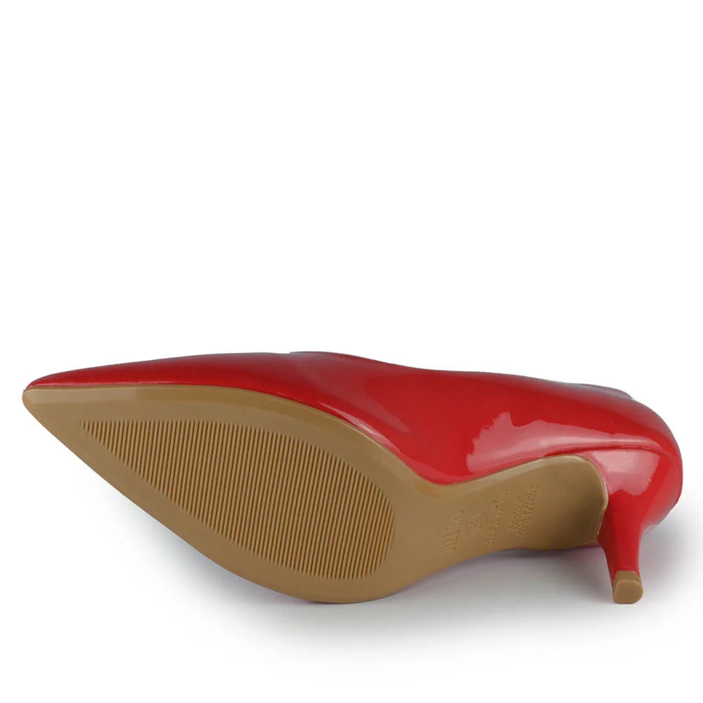 Scarpin Vizzano Feminino 1185.702 Verniz Vermelho 5