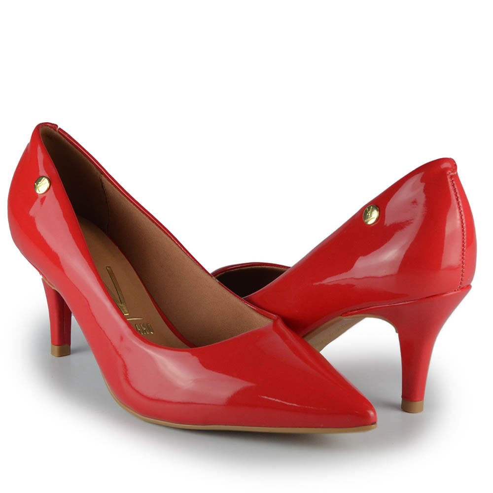 Scarpin Vizzano Feminino 1185.702 Verniz Vermelho 6