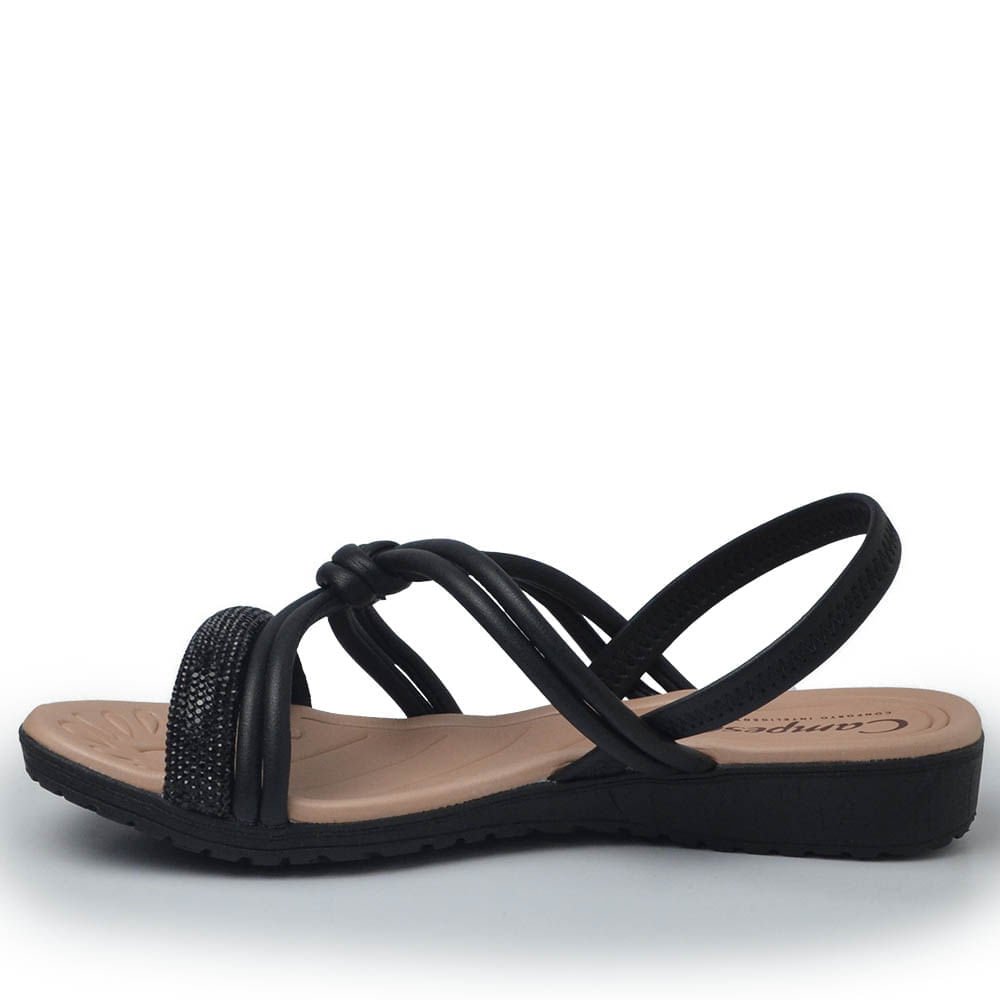 Sandália Flatform Campesi Feminina CP131 Preto 3