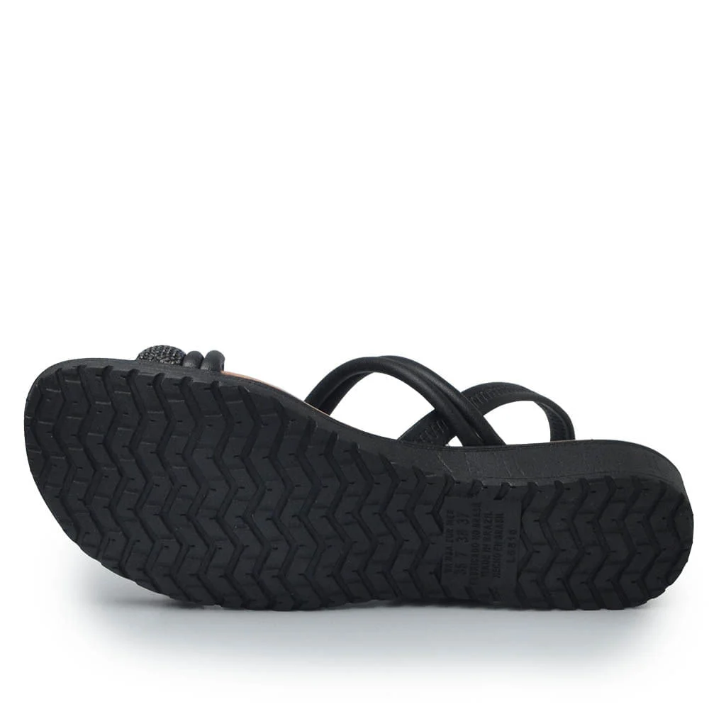 Sandália Flatform Campesi Feminina CP131 Preto 5
