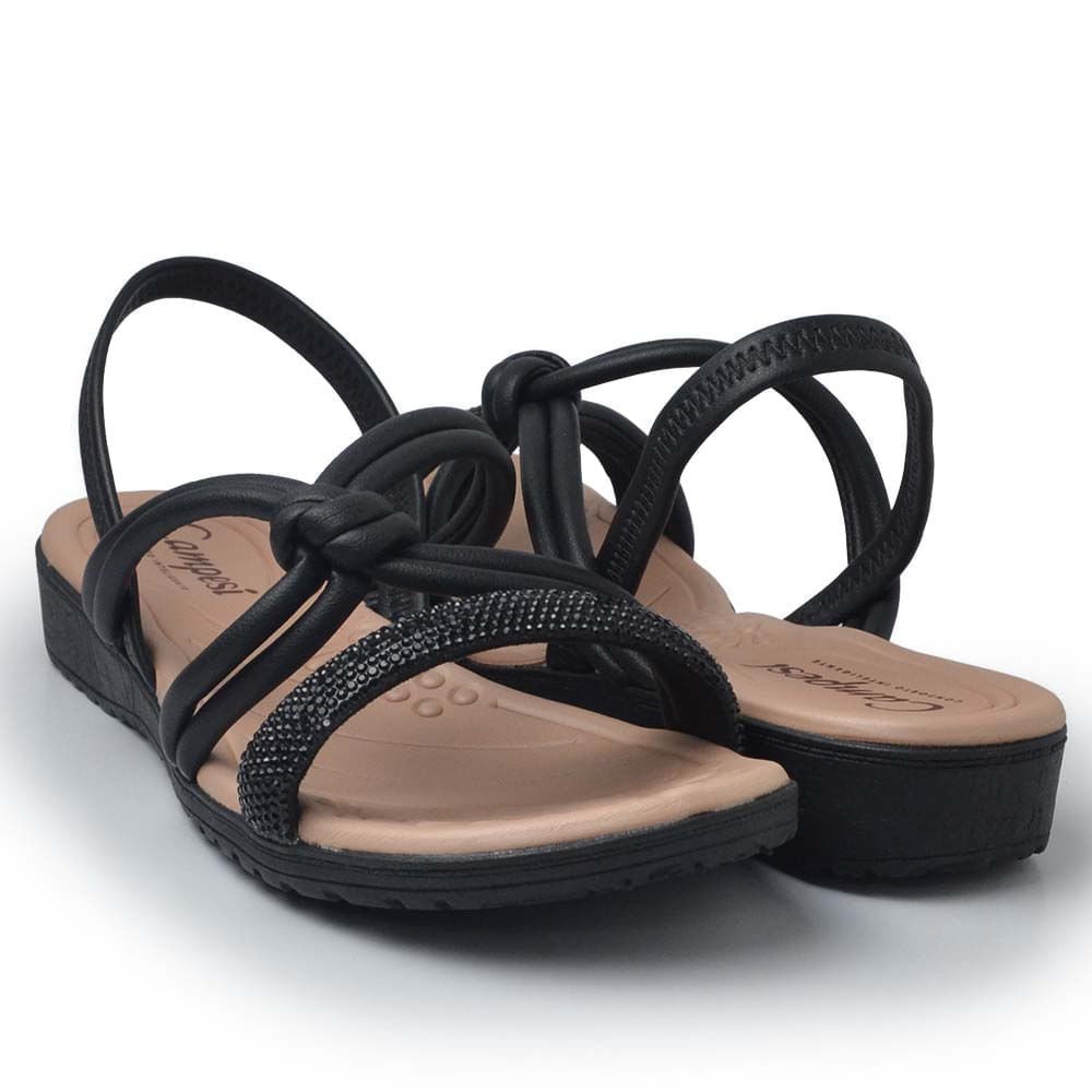 Sandália Flatform Campesi Feminina CP131 Preto 6