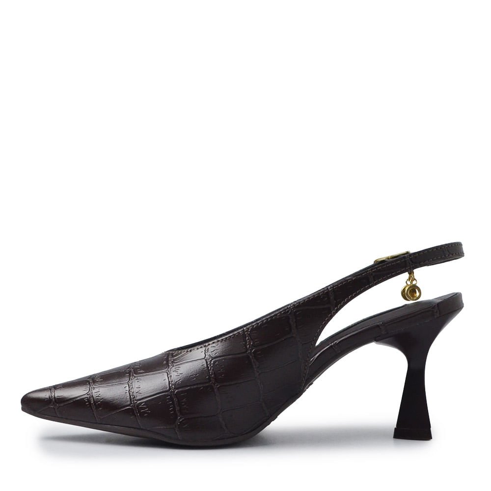 Scarpin Via Marte Feminino 145-022-01 Café 3