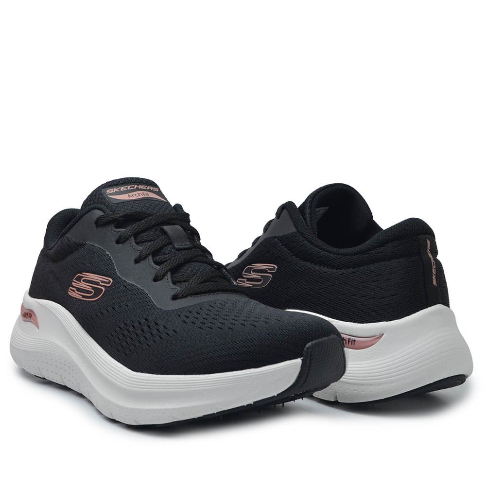 Tênis Esportivo Skechers Feminino Arch Fit 2.0 150051 Preto 6