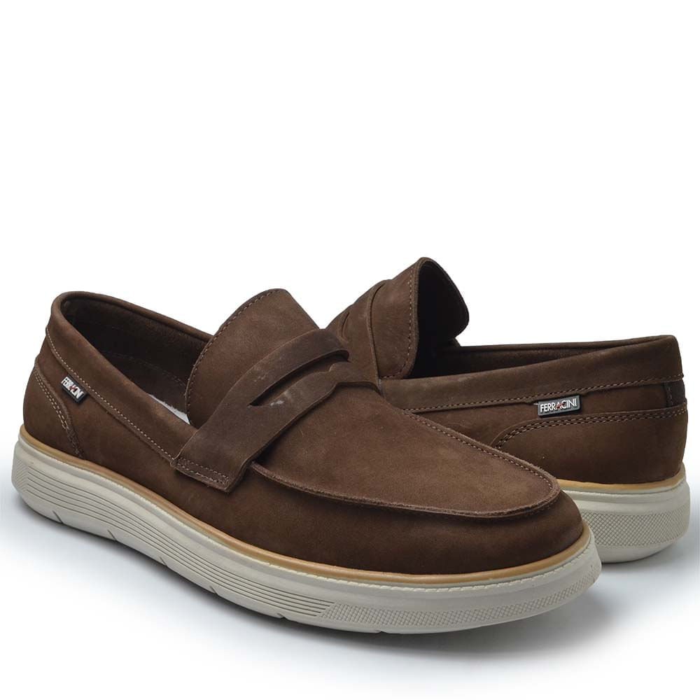 Mocassim Ferracini Masculino Prisma 7270 Café 6