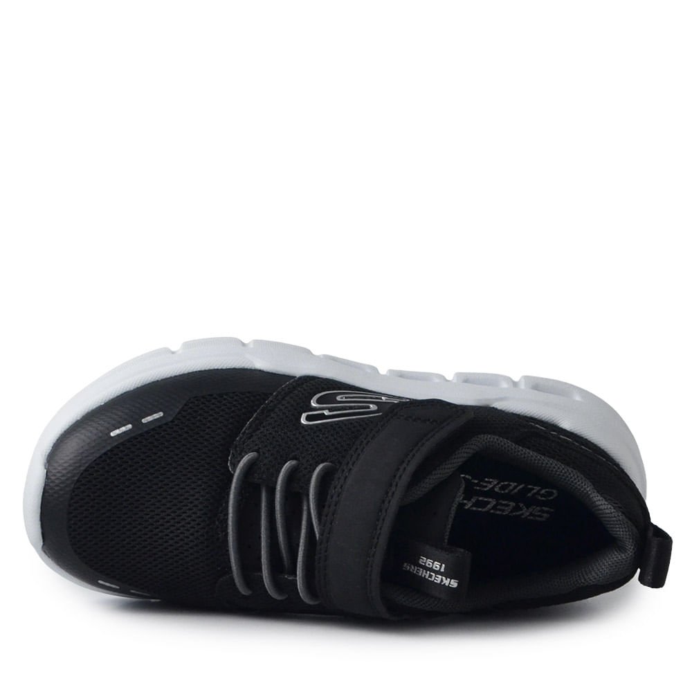 Tênis Esportivo Infantil Skechers Gilde Masculino 404172L Preto 4