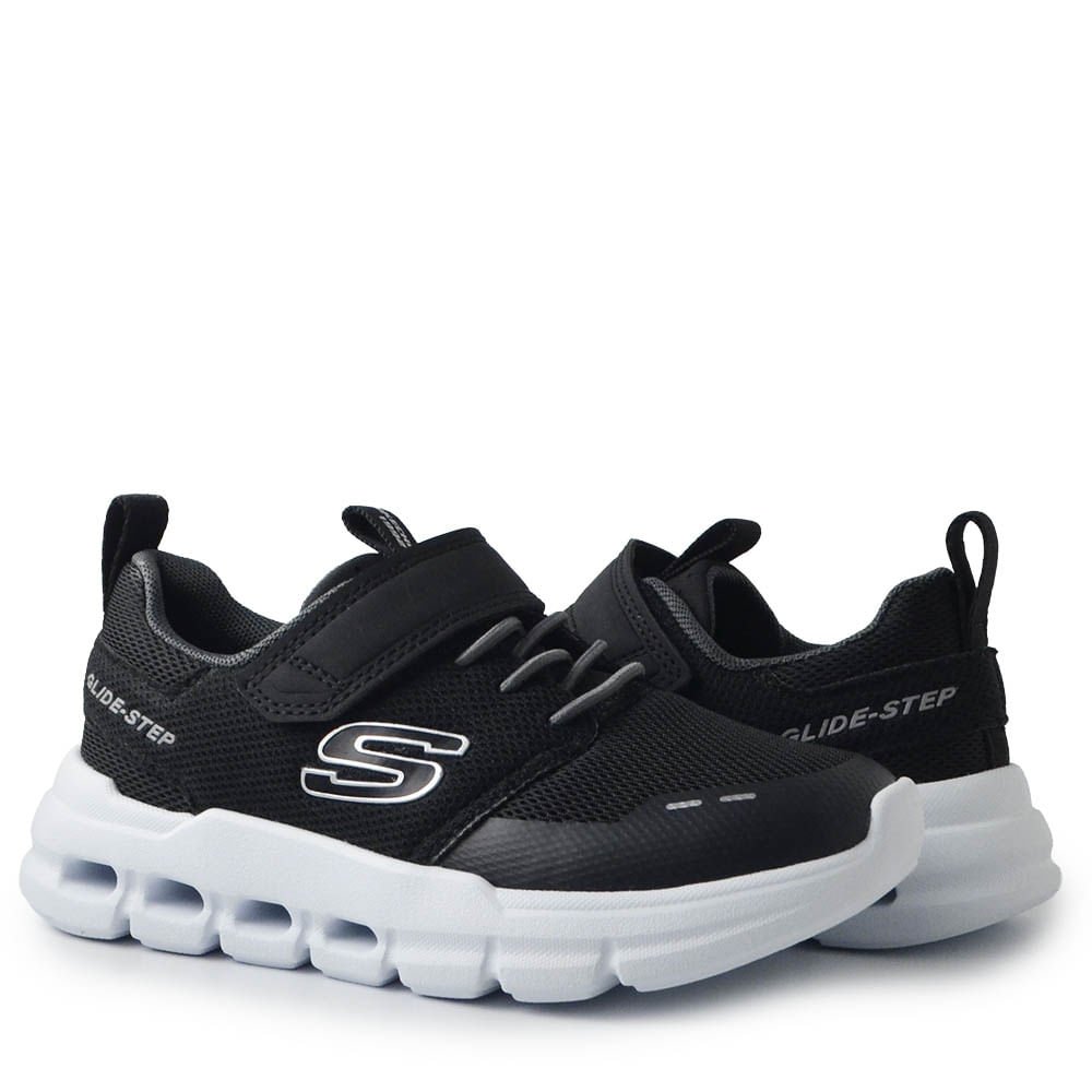 Tênis Esportivo Infantil Skechers Gilde Masculino 404172L Preto 6