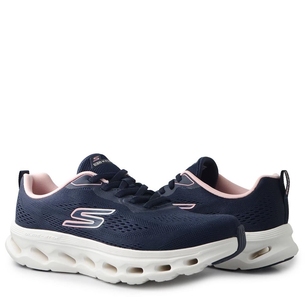 Tênis Esportivo Skechers Feminino W GO WALT SL 125145 Azul Marinho 6