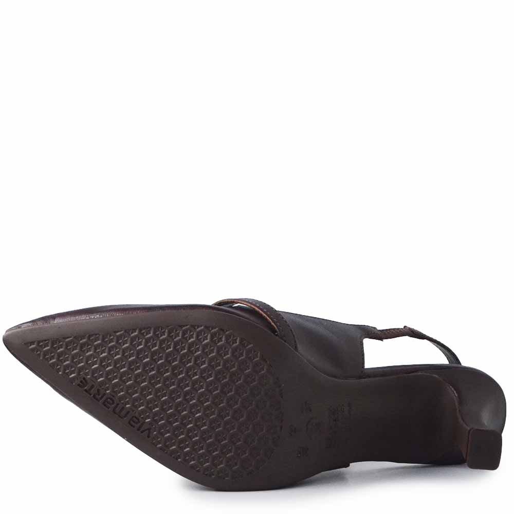 Scarpin Via Marte Feminino 350-004-01 Café 5