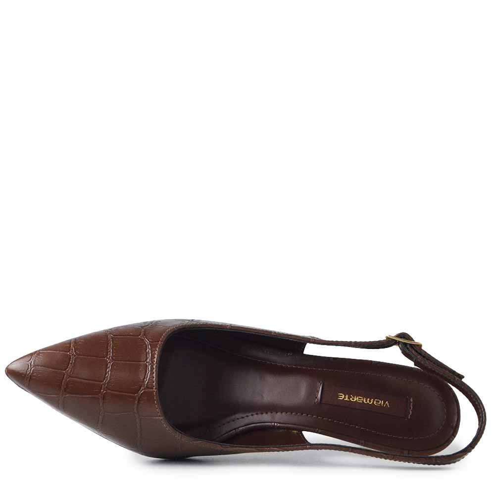 Scarpin Via Marte Feminino 155-032-03 Marrom 4