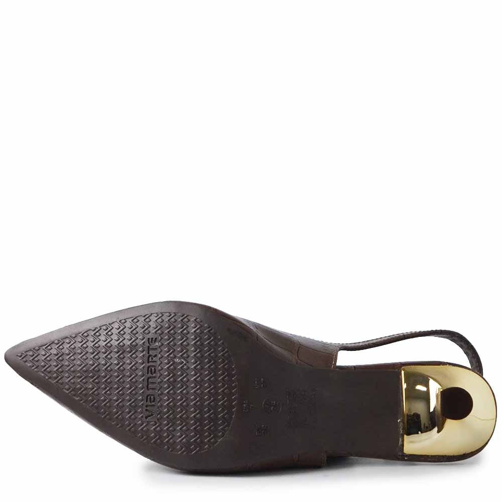 Scarpin Via Marte Feminino 155-032-03 Marrom 5