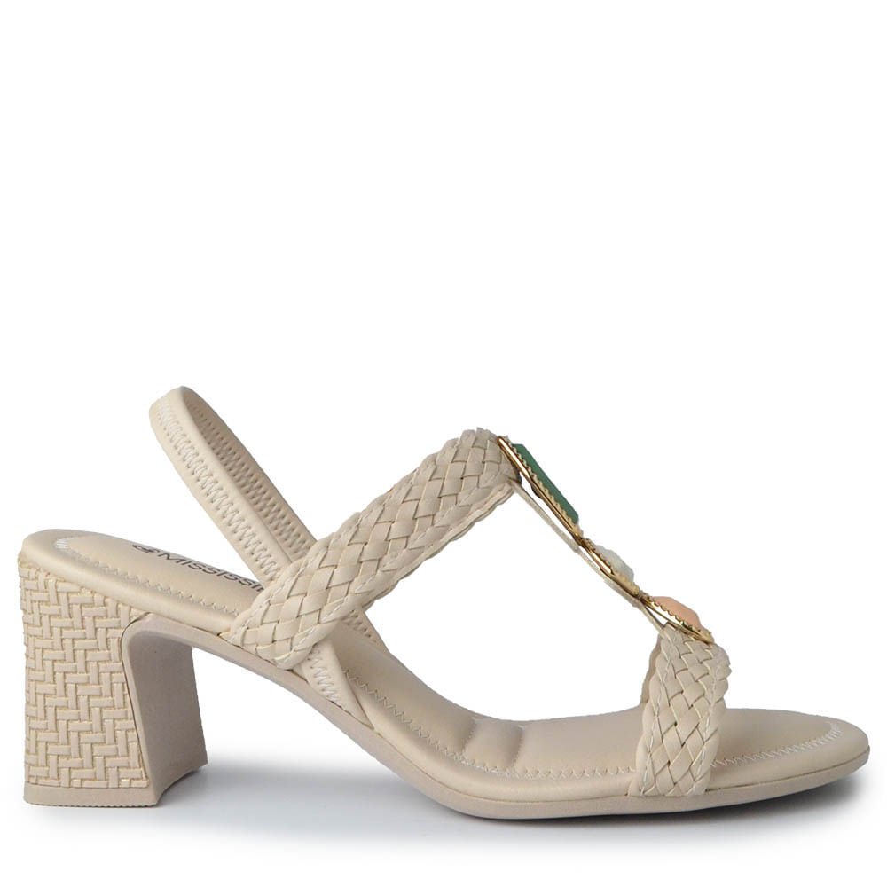 Sandália Mississipi de Salto Bloco Feminina JO482