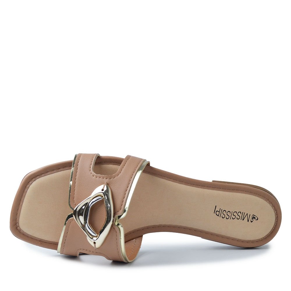 Sandália Rasteira Mississipi Feminina JO131 Nude 4