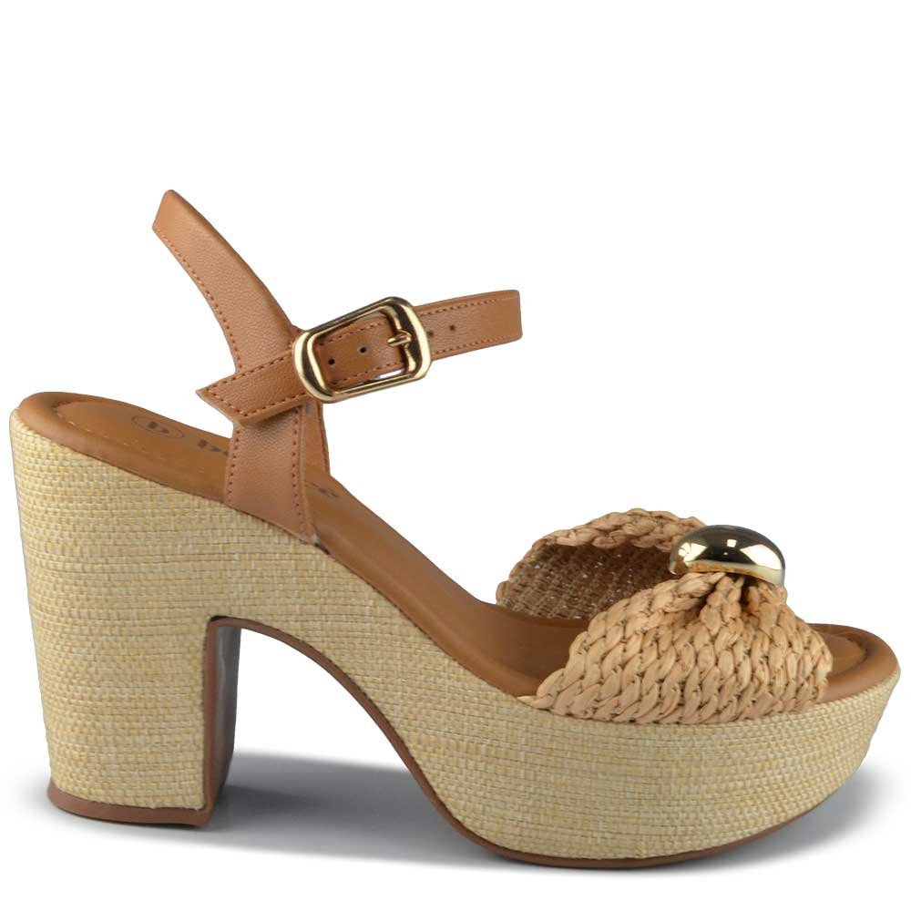 Sandália Salto Grosso Bebece Feminina T5118-187