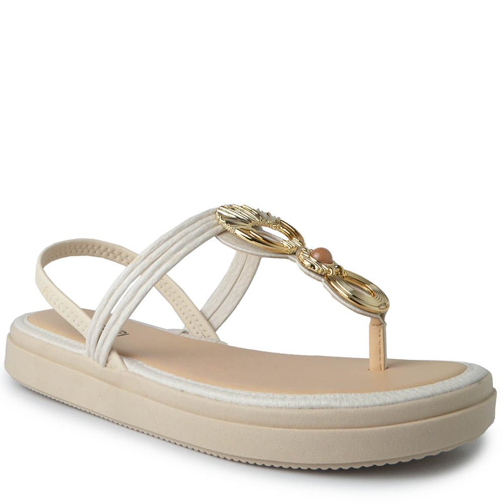 Sandália Flatform Mississipi Feminina JO062 Branco 2