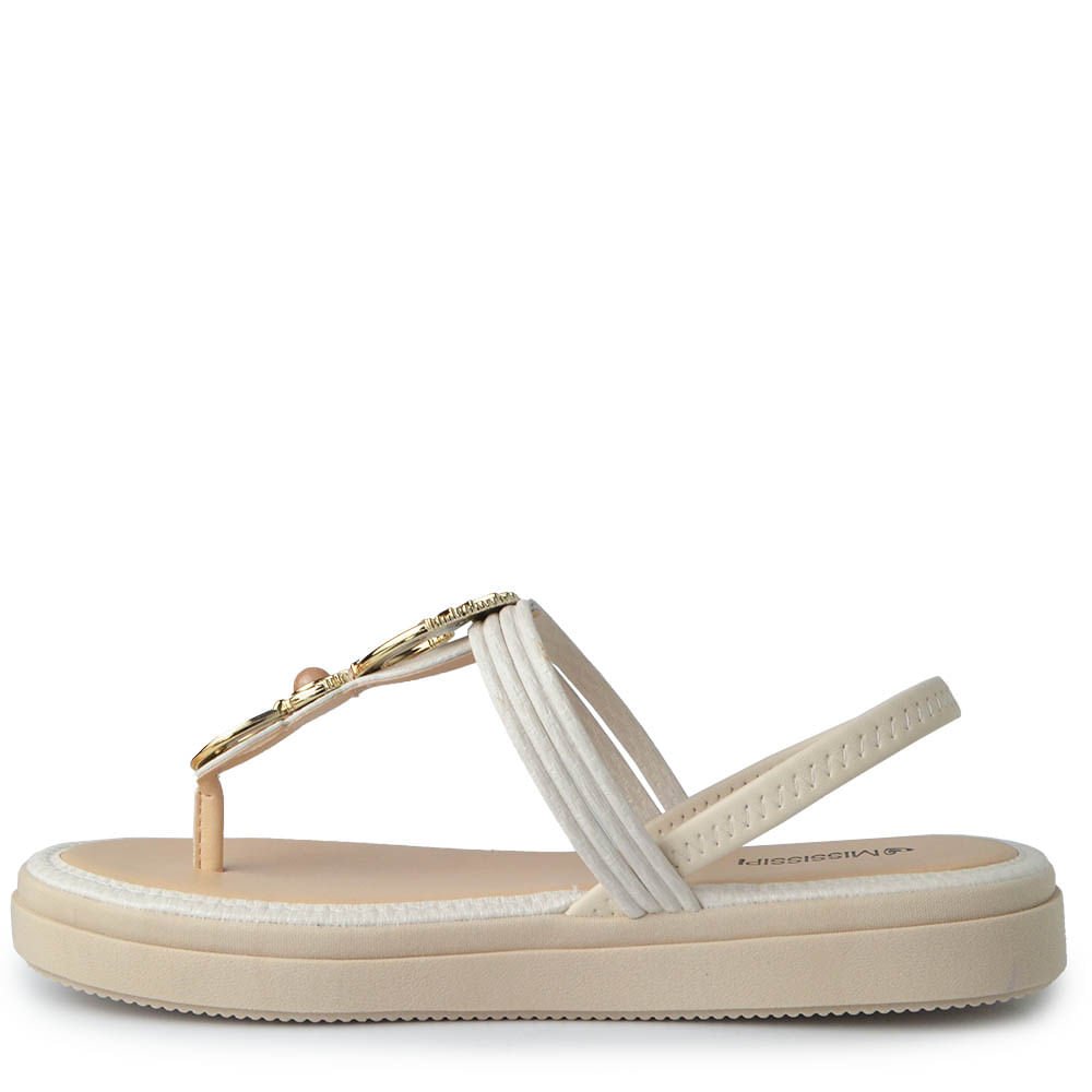Sandália Flatform Mississipi Feminina JO062 Branco 3