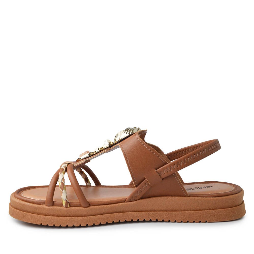 Sandália  Flatform Mississipi Feminina JO221 Marrom 3