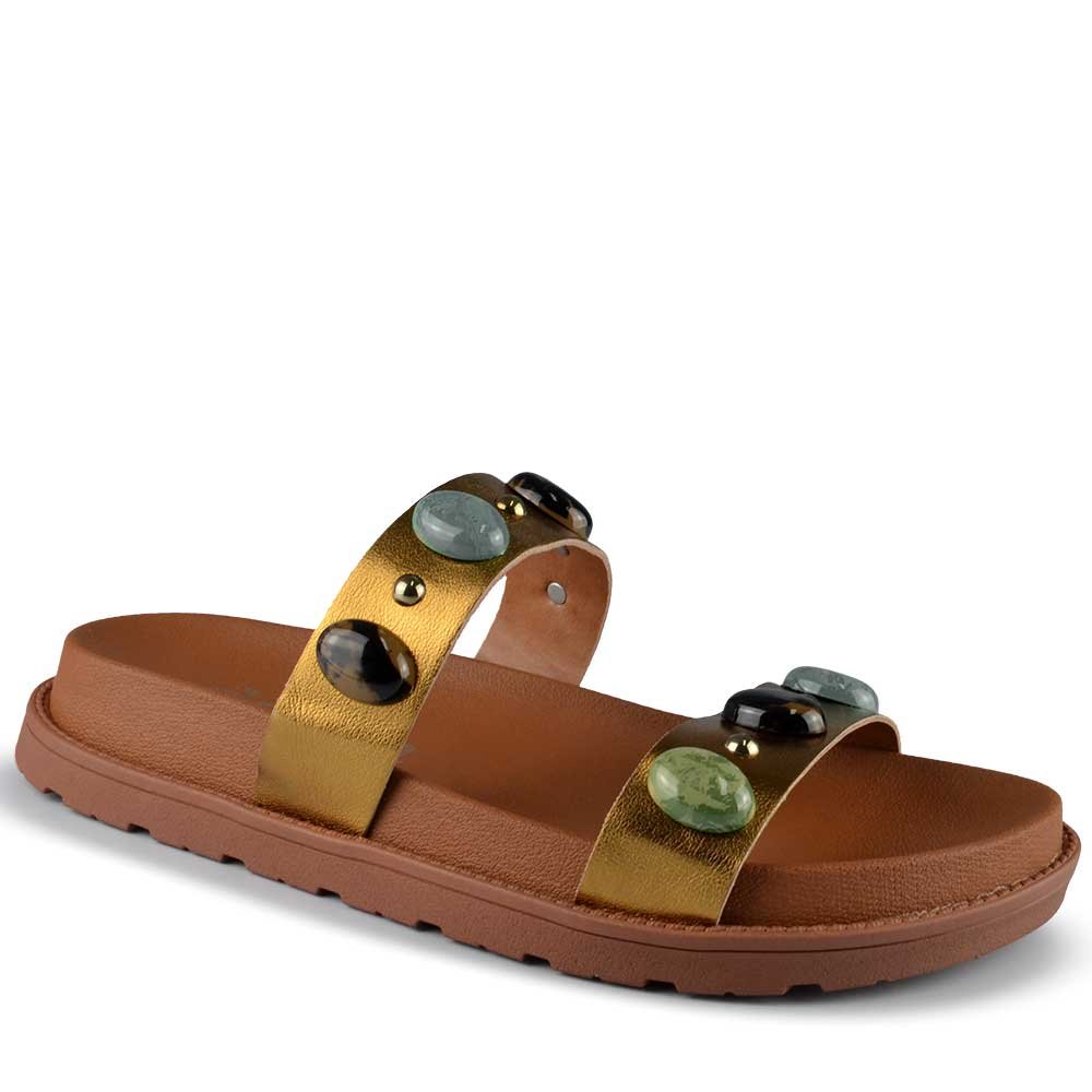 Sandália Papete Dakota Feminina Y9161 Dourado 2