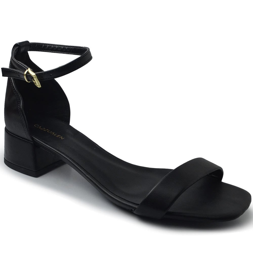 Sandália Cazzualen Feminina Salto Bloco Baixo 475.6646 2