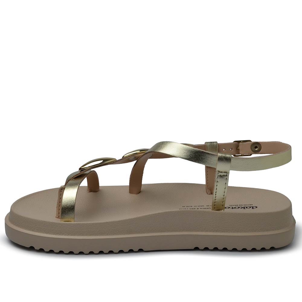 Sandália Papete Dakota Feminina Y7835 Dourado 3