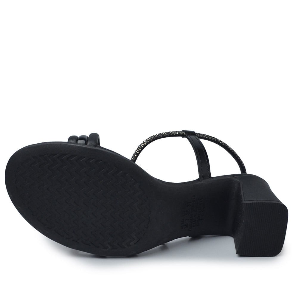 Sandália Mississipi Feminina Salto Bloco MC413 Preto 5