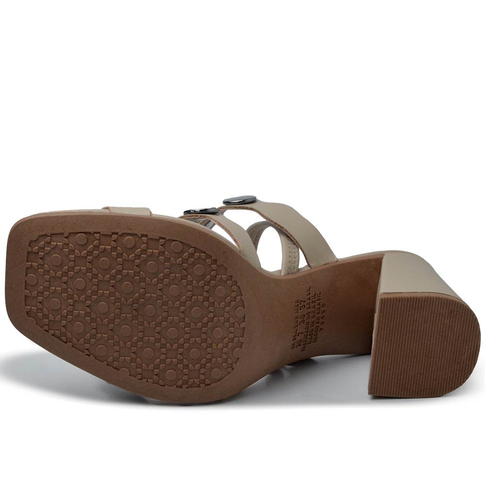 Sandália Dakota Feminina Salto Bloco Alto Y8411 Branco 5