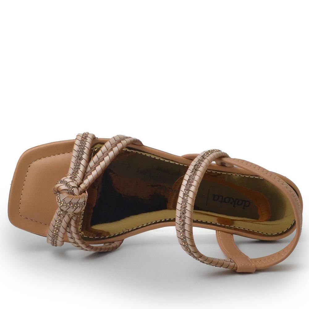 Sandália Rasteira Dakota Feminina Y7942 Bege 4