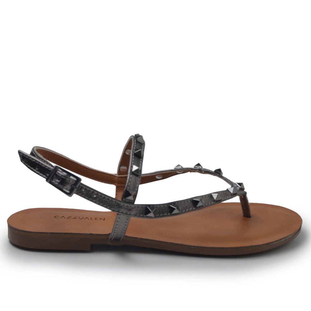 Sandália Cazzualen Feminina 324 Prata 6