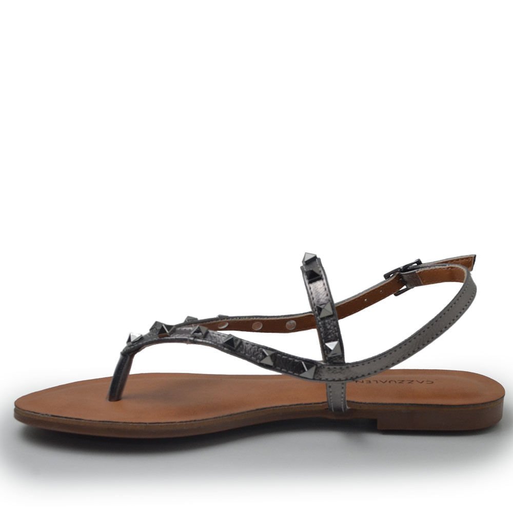 Sandália Cazzualen Feminina 324 Prata 2