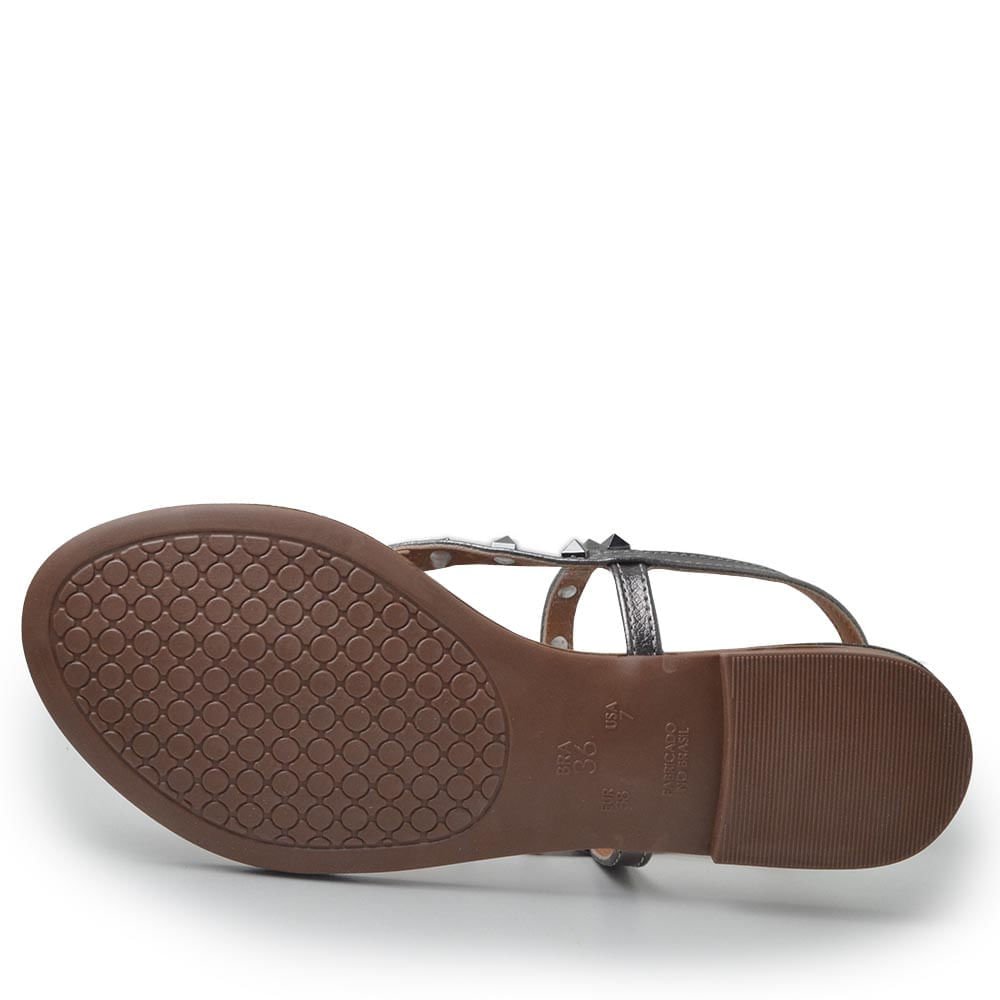 Sandália Cazzualen Feminina 324 Prata 4