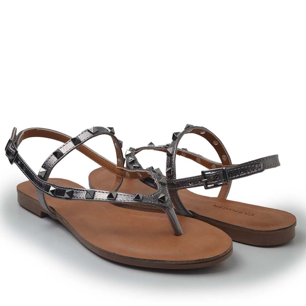 Sandália Cazzualen Feminina 324 Prata 5