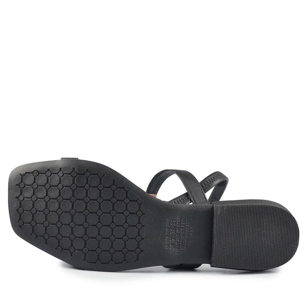 Sandália Rasteira Mississipi Feminina MF311 Preto 5