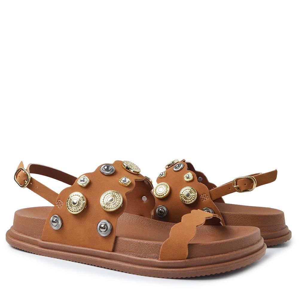 Sandália Papete Dakota Feminina Y9465 Marrom 6