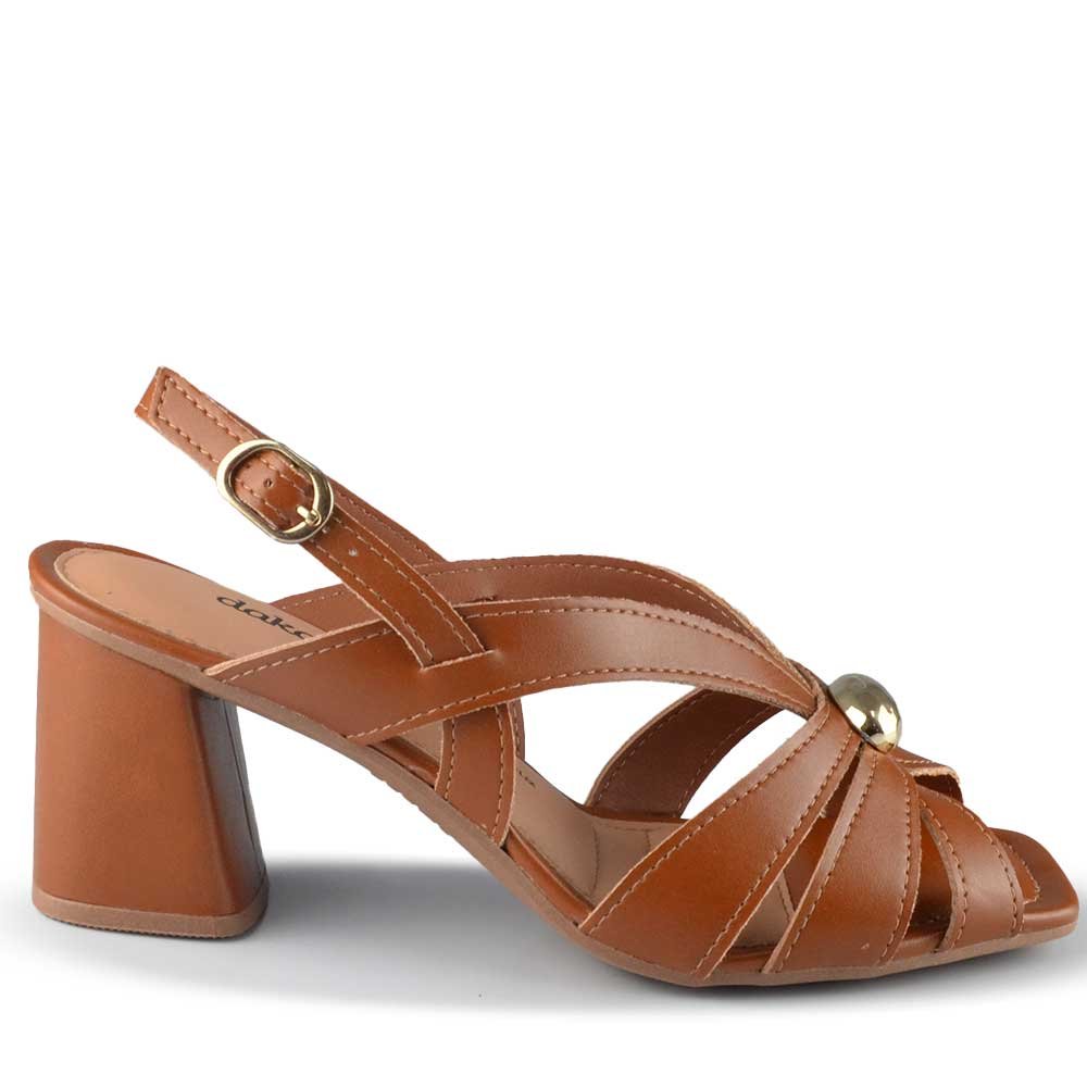 Sandália Salto Bloco Dakota Feminina Y9203