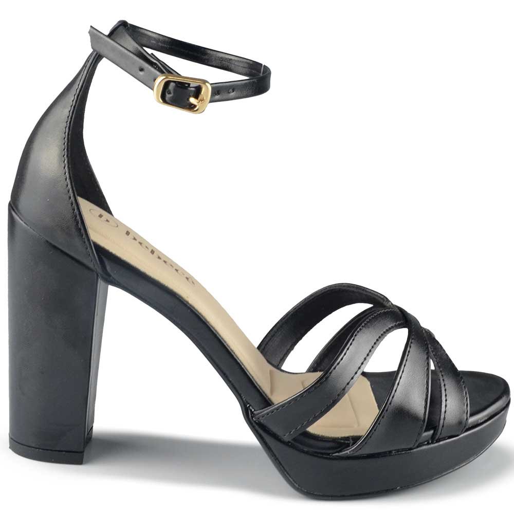 Sandália Salto Alto Bebece Feminina T8428-247 Preto 5