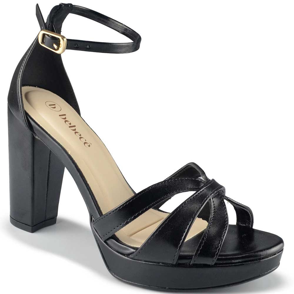 Sandália Salto Alto Bebece Feminina T8428-247 Preto 6