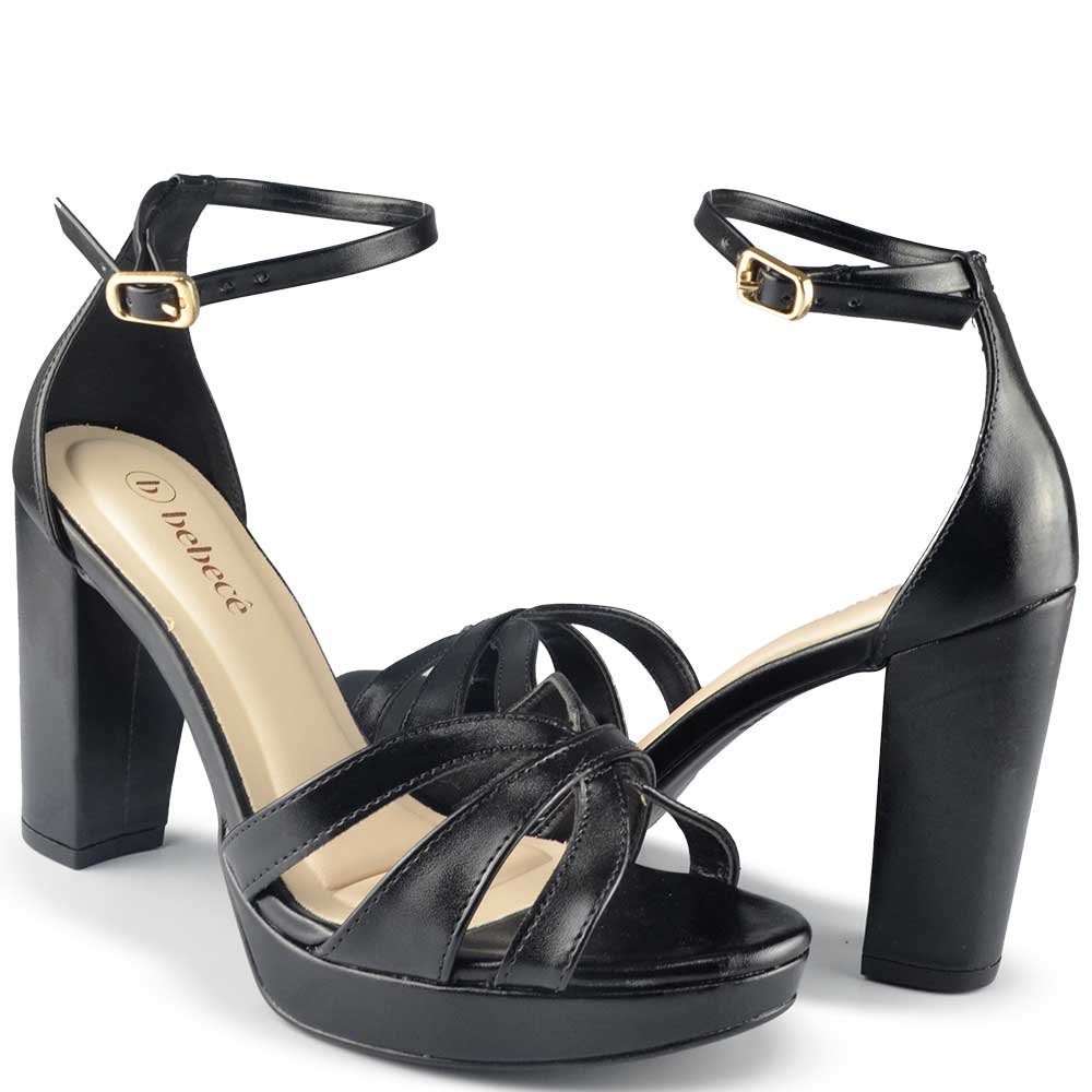 Sandália Salto Alto Bebece Feminina T8428-247 Preto 4