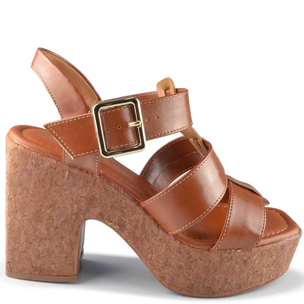 Sandália Salto Grosso Bebece Feminina T5119-054