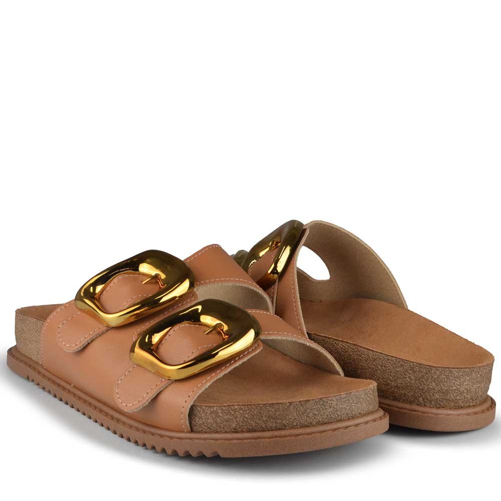 Sandália Papete Beira Rio Feminina 8523.116 Marrom 6