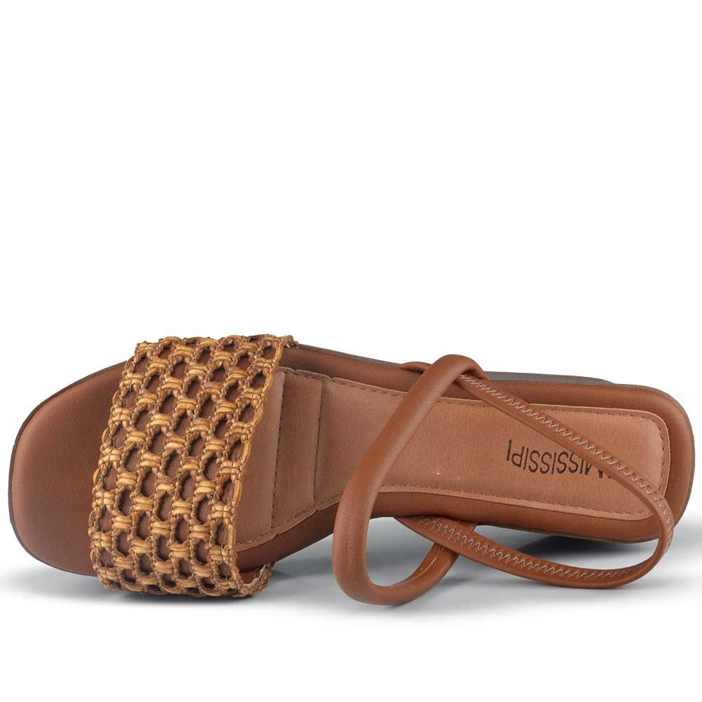 Sandália Anabela Mississipi MF494 Marrom 4