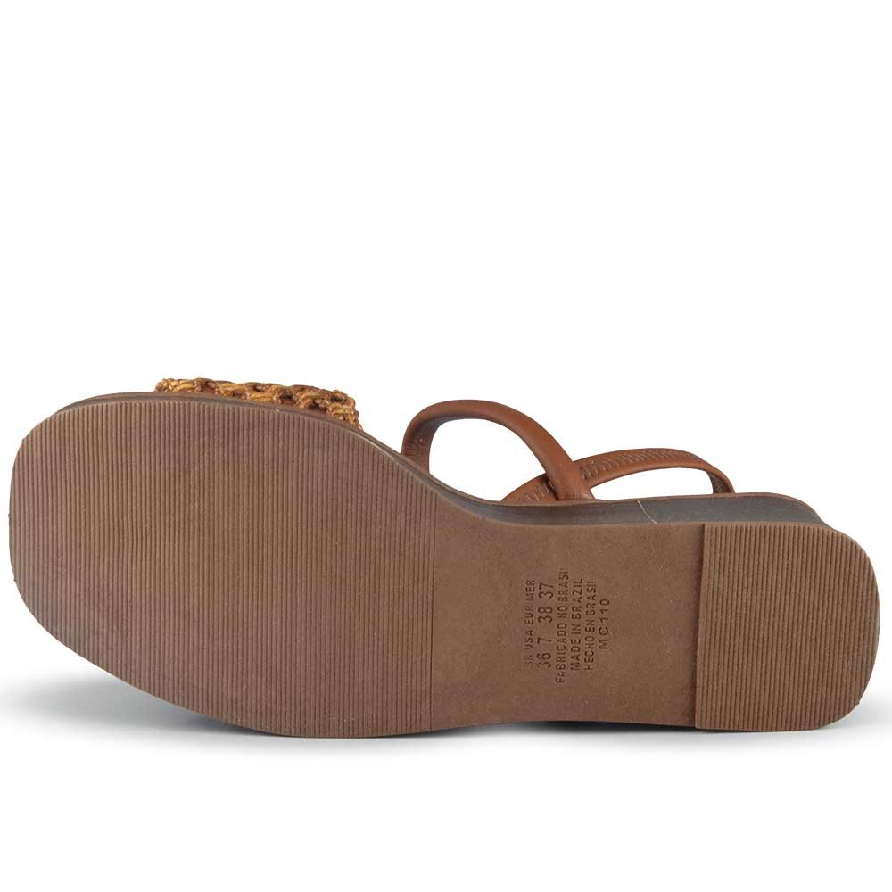 Sandália Anabela Mississipi MF494 Marrom 5