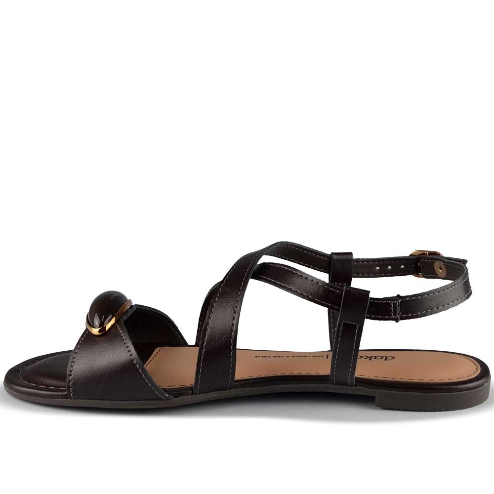 Sandália Rasteira Dakota Feminina Y9644 Preto 3