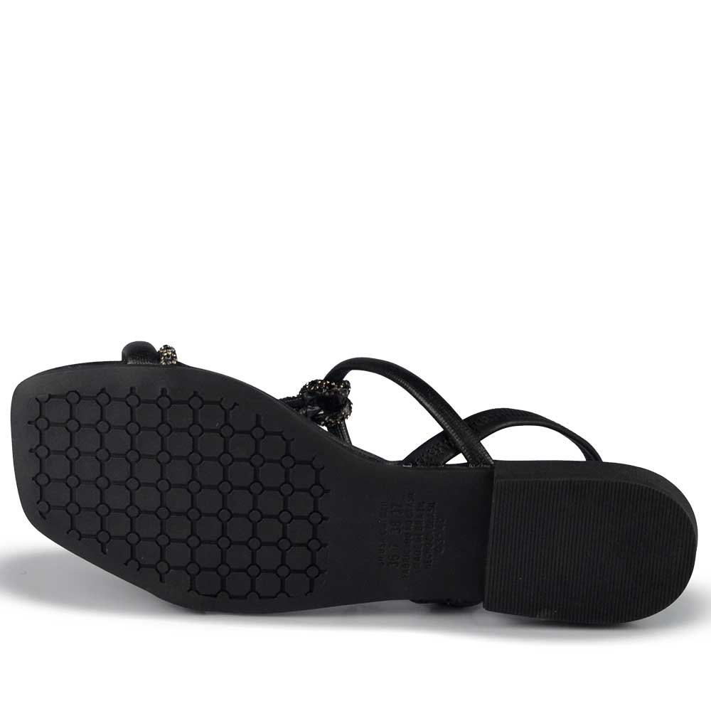 Sandália Rasteira Mississipi Feminina MF842 Preto 5