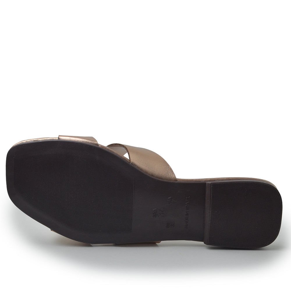 Sandália Rasteira Cazzualen Feminina TM 090 Rose Gold 5