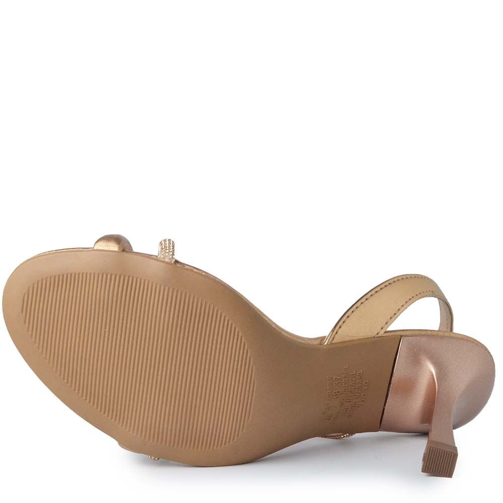 Sandália Salto Alto Dakota Feminina Y9771 Rose Gold 2