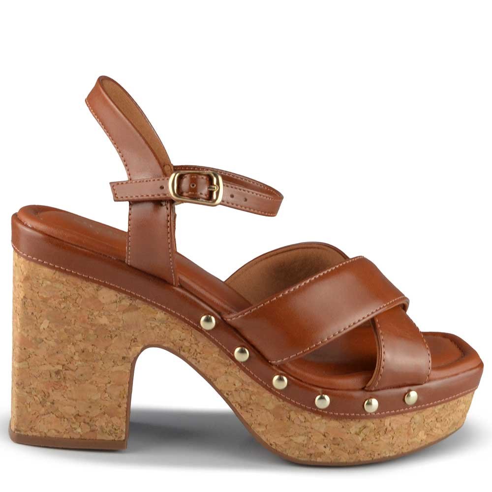 Sandália Salto Grosso Bebece Feminina T5110-130