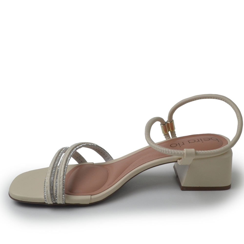 Sandália Beira Rio Feminina 8423.228 Branco 3