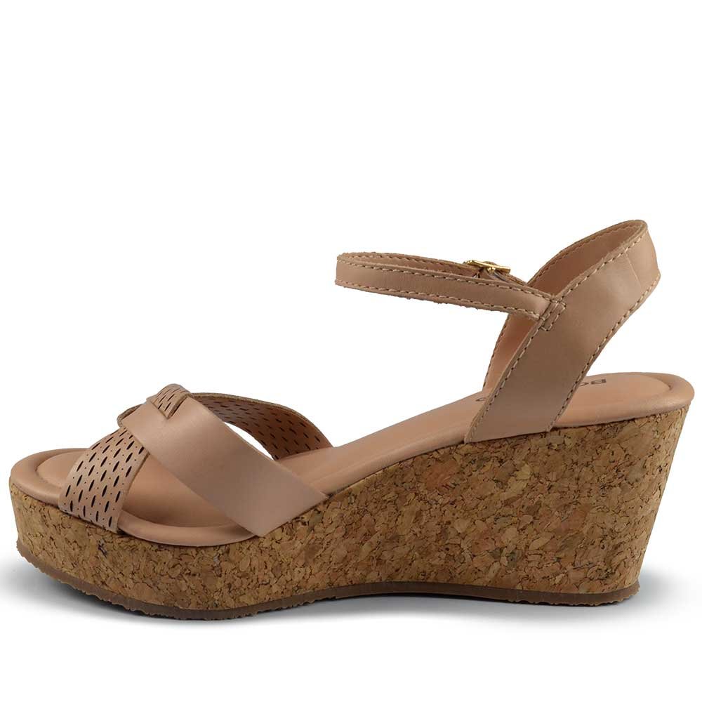 Sandália Anabela Bottero Feminina 372801 Bege 3