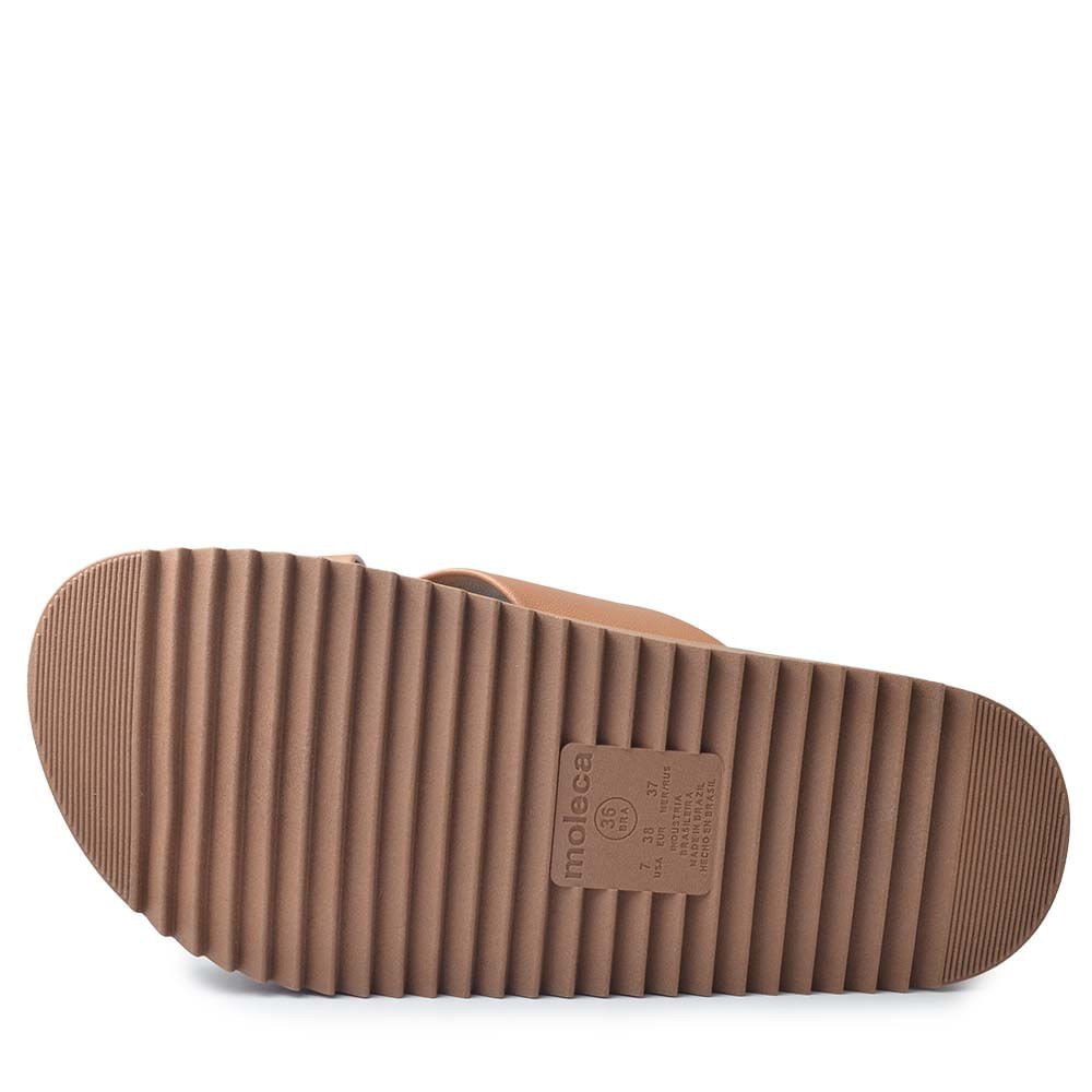 Sandália Papete Moleca Feminina 5500.215 Marrom 5