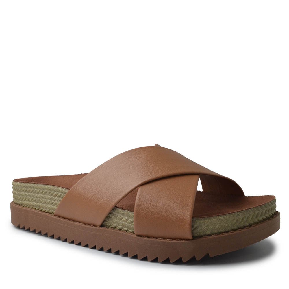 Sandália Papete Moleca Feminina 5500.215 Marrom 2